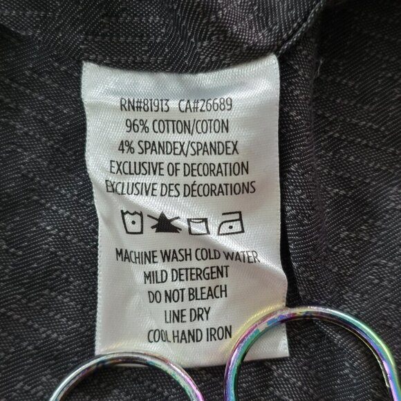 Robert Graham Shirt Mens XLT Gray Textured Flip Up Cuffs LS Embroidery Buttons - Picture 12 of 16